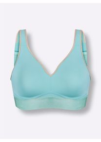 wäschepur Dames Comfortbeha zonder beugel in mint/ivoor ,maat 95C, Witt, 83% Polyamide, 17% Elastan