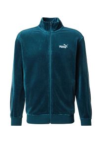 Puma Män Sweatjacka 'ESS' smaragd / vit Storlek XXL