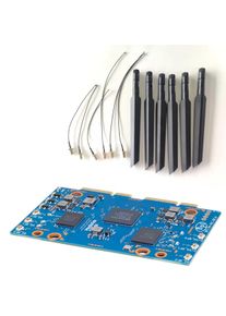 A51I For Banana Pi -R4-NIC-BE14 Wifi7 Module Accessories for -R4 MT7995AV Chipset 2 PCIe 3.0 Interface,6pcs Antenna