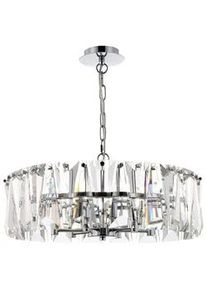 Maytoni Pendelleuchte , Chromfarben , Metall, Glas , 51.7x23.8x51.7 cm , Ce , höhenverstellbar, beliebig kürzbar , Lampen & Leuchten, Innenbeleuchtung, Hängeleuchten, Pendelleuchten