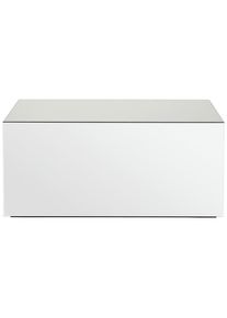 Mid.you Couchtisch , Klar , Glas, Holzwerkstoff , rechteckig , 50x45x100 cm , Wohnzimmer, Wohnzimmertische, Couchtische, Couchtische Glas