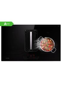 Klarstein AirJet 83, Down Air System, indukčný sporák + DownAir-digestor, 754 m³/h, A