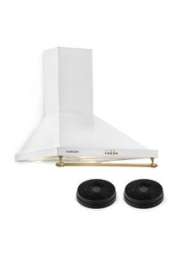 Klarstein Montblanc, digestor, sada na recirkulačnú prevádzku, 610 m³/h, 165 W, 2 x 1,5 W, biely