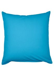 Janine, Kissenbezug &raquo;PIANO 0125 31 80x80&laquo; mit Rei&szlig;verschluss, azur, Mako-Soft-Seersucker, Seersucker, B/L: 80 cm x 80 cm -1 Stk., azur