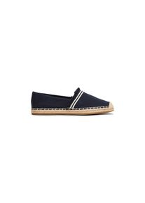 Tommy Hilfiger, Damen, Espadrille &raquo;FRINGE CANVAS CLOSED ESPADRILLE&laquo; , Halbschuh, Schlupfschuh, Sommerschuh mit ausgefransten Rand, dunkelblau, 41, 