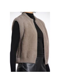 Rino & Pelle Rino & Pelle, Damen, Kurzweste &raquo;ELONA&laquo; mit B&uuml;ndchen, Taupe, S (36), Taupe, Weste von RINO & PELLE