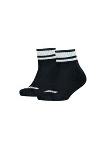 Puma , Kinder,Jugendliche , Kurzsocken »Clyde Junior« 2 Paar tlg. mit gestreiften Bündchen , schwarz , 39-42 , 39-42 , Socken von Puma