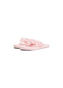 Tommy Jeans , Zehentrenner »BRAIDED THONG BEACH SANDAL« , Dianette, Sommerschuh mit geflochtener, wattierter Bandage , rose , 37 , 37 ,...