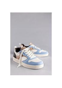 Aniston SHOES , Sneaker , Freizeitschuh, Halbschuh, Schnürschuh - NEUE KOLLEKTION , weiß-hellblau , 39 , 39 , Sportiver Look - aus der neuen...