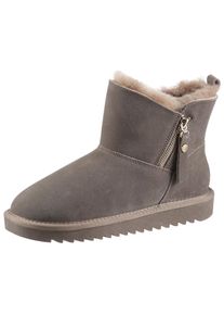 Ara , Damen , Winterboots »ALASKA Short Zip« Stiefel aus echtem Lammfell mit Reißverschluss, G-Weite (weit) , taupe Zip , 38 , 38 , Winterboots von...