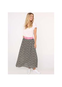 Zwillingsherz , Maxirock »"Wild Love Leo"« Animal Muster, Gummizug, Viskose, knöchellang , Beige , L/XL , L/XL , Damenrock von Zwillingsherz