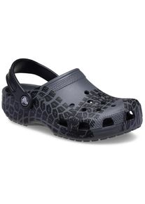 Crocs , Kinder,Jugendliche , Clog »Classic Tire Print Clog« , Hausschuh, Sandale mit Lüftungsöffnungen , dunkelgrau-schwarz , 22 , 22 , Bequeme...