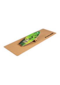BoarderKING Indoorboard Wave, balančná doska, podložka, valec, drevo/korok