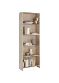 Boxxx Regal, Wei&szlig;, Holzwerkstoff, 4 F&auml;cher, 60x175x24 cm, Made in EU, stehend, Wohnzimmer, Regale, B&uuml;cherregale