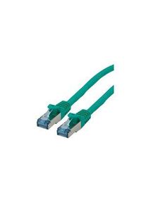 ROLINE ROLINE, 10m Cat6a, Green RJ45 to Male RJ45 Male, S/FTP Shielded, Terminated LSZH Sheath - 21.15.2837
