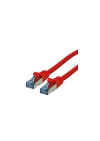 ROLINE ROLINE, 10m Cat6a, Red RJ45 to Male RJ45 Male, S/FTP Shielded, Terminated LSZH Sheath - 21.15.2817