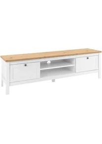 Mid.you Lowboard , Eichefarben , Metall , 1 Fächer , 2 Schubladen , 160x45 cm , Kleinmöbel