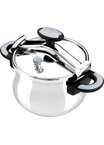 BRA Express-Töpfe A185502 6 L Edel, Pfanne + Kochtopf, Grau