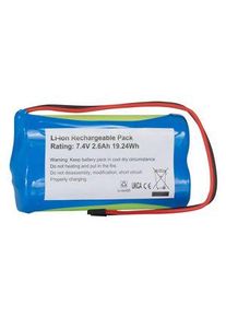 realspace Pro RS PRO Oppladbar batteripakke, Li-Ion, 7.4V, 2.6Ah, Ledning - 1449410