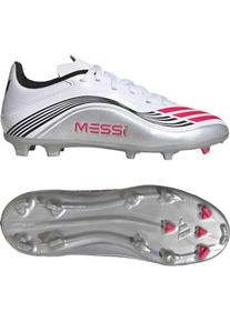 Adidas, Jungen, Fussballschuhe, F50 Messi League Jr Fussballschuhe (36 2/3), Rot, Silber, Weiss