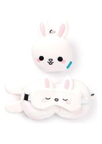 Puckator, Reisezubehör, reisekissen 2 in 1 das kaninchen relaxeazzz adoramals, Weiss, (Kompressionsstrumpf)