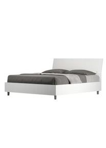 Letto Matrimoniale contenitore 160x200 testata inclinata bianco frassino Demas