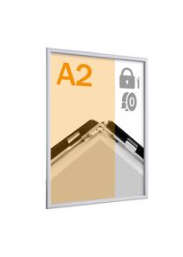 1 Cornice a scatto di sicurezza A2, 19 mm, autoadesiva, alluminio, argento