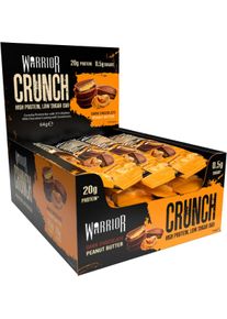 Warrior Crunch Protein Bars, 12 x 64 g Riegel, Dark Chocolate Peanut