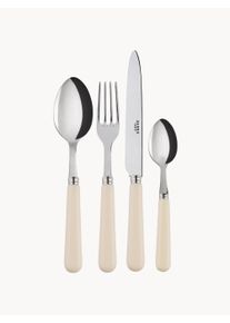 Sabre Paris Bestiksæt i rustfrit stål Pop, fås i forskellige størrelser Sølv, Hvid Syntetisk fiber, Metal 1 person (sæt af 4)