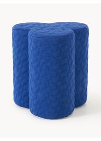 POLSPOTTEN Puf Swell Bl&aring; Tr&aelig;, Syntetisk fiber, Massivt tr&aelig;, Stof, Uld B 37 x H 45 cm