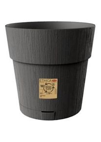 Stefanplast vaso fioriera ethica ø 30 grafite, con riserva d'acqua