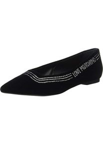 Love Moschino, Damen, Ballerinas, Schoen SFILATA10 velours zwart ballet, Schwarz, (39)