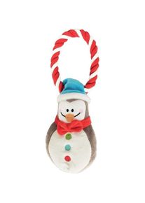 Red Dingo DINGO Plüschtier mit Seil Pinguin 18 cm - Hundespielzeug - 1 Stück, Hundespielzeug
