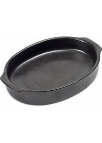 Serax Ofenform oval PURE black used, Auflaufform, Schwarz