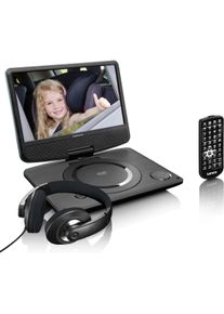 Lenco DVP-935 - Portable DVD-speler met batterij - 9 inch - Zwart (Tragbarer DVD-Player), Bluray Player + DVD Player, Schwarz