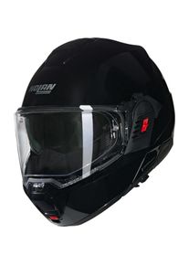 Nolan, Motorradhelm, N120-1 CLASSICO Modularhelm, Schwarz (57 - 58 cm, M)