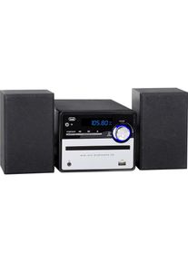 Trevi HCX 10F6 Mini Home Audio System (CD Player, Bluetooth, 2x 10 W), Stereoanlage, Schwarz