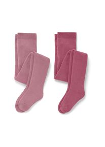 Tchibo - 2 Kinder-Frottee-Thermostrumpfhosen - M&auml;dchen - Gr. 122/128 - dunkelrosa