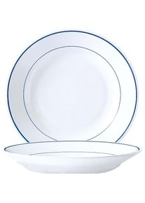 Arcoroc Restaurant Delft Teller tief,, - ( Stück), Teller, Weiss