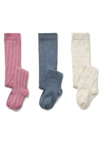 Tchibo - 3 Paar Kinder-Strumpfhosen - M&auml;dchen - Gr. 98/104 - creme