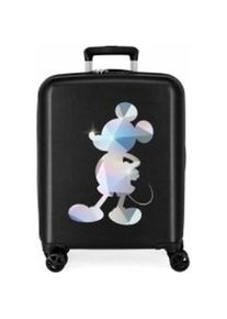 Disney, Koffer, Spezial Glanz Mickey Comic Toilettas, anpassbar, Kabinenkoffer, Silber, (34 l)
