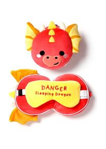 Puckator, Reisezubehör, Relaxeazzz Plüsch Adoramagics Drache rundes Reisekissen & Augenmaske