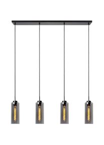 Lucide, Pendelleuchte, BRUNO - Hanglamp - 4xE27 - FumÃ (E27)