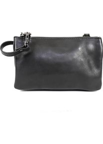 Bear Rock, Handtasche, Bärende Design Alessia Leder Umhängetasche/Clutch - Schwarz, Schwarz