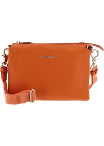 Mandarina Duck, Handtasche, Dreifach-Clutch mit verstellbarem Schulterriem und Innentaschen, Orange