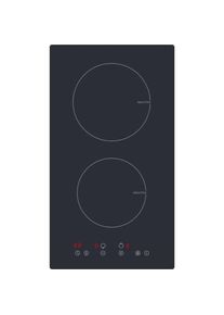 PKM Induktions-Doppelkochplatte IF2BG, Kochplatte, Schwarz