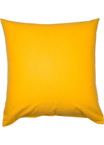 Janine Kissenbezug »PIANO 0125 31 80x80« mit Reißverschluss in gelb, Größe B/L: 80 cm x 80 cm