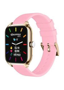 Superga Alluminio Oro Quadrata Silicone Rosa (42 mm), Smartwatch