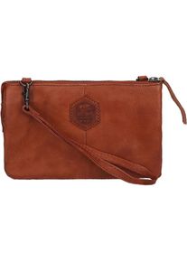 Bear Rock, Handtasche, Bären Design Calisto Pelle Clutch Schoudertas Cognac, Braun