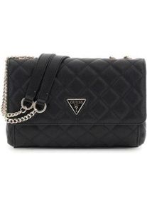 Guess, Handtasche, Borsa a Tracolla Eco Carly Girlfriend, Schwarz
